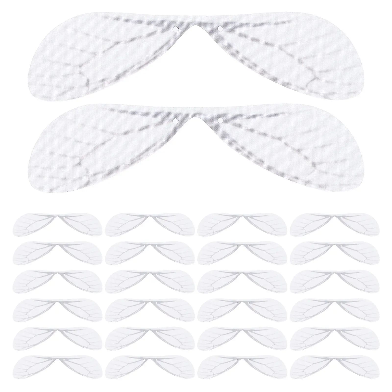 

200 шт. имитированных подвесок в виде крыльев стрекозы, универсальные полиэстеровые кулоны для изготовления ювелирных изделий, поделок своими руками, сережек, украшений в виде животных