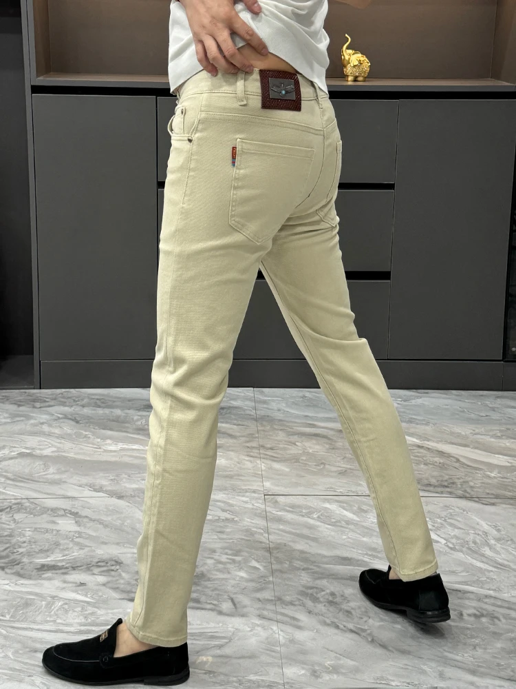 

Slim Fit Men's Jeans Fashionable Business Casual Long Pants Cotton Lycra Material Wear Resistant Non-Shrinkage