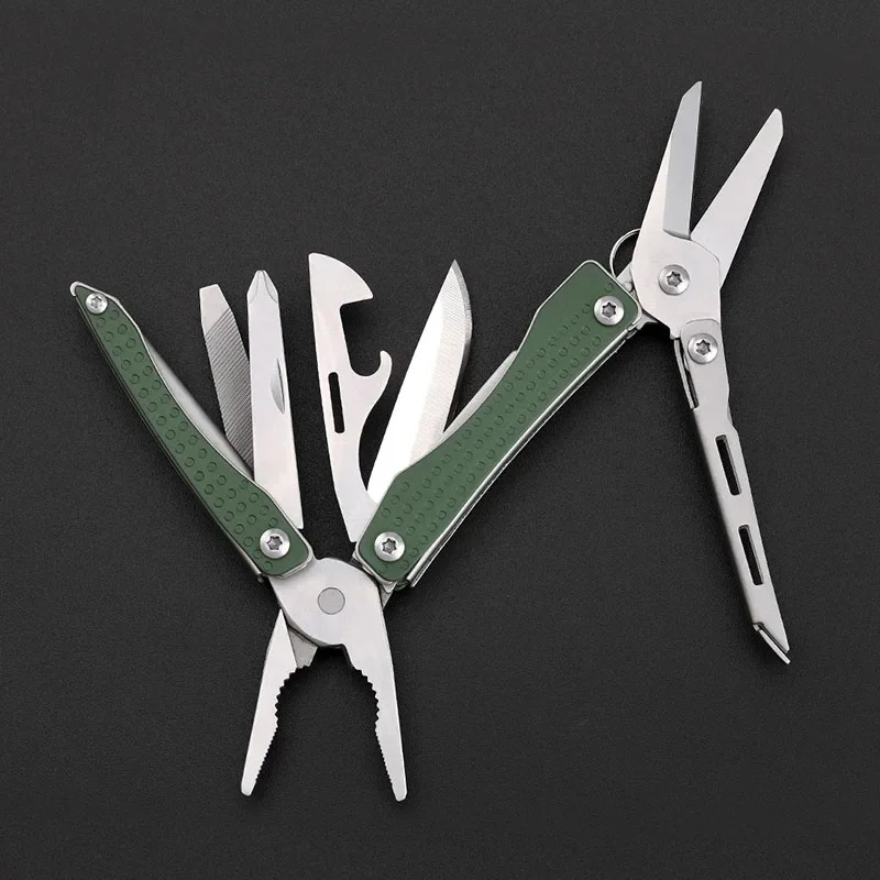 NexTool Mini Flagship EDC Keychain Multitool 10 in 1 Mini Pocket Knife Multi Tool with Folding Pliers Scissors Bottle Opener