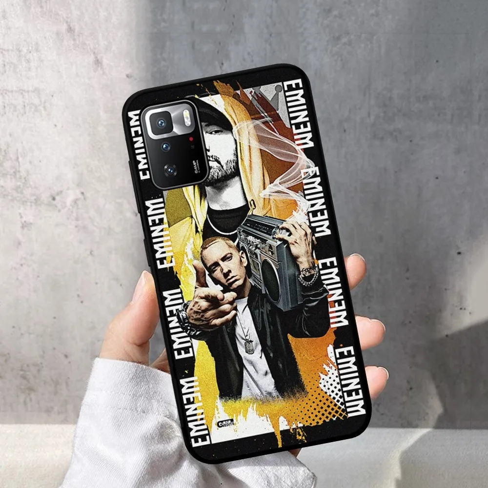 Singer E-Eminem Phone Case For Redmi Note 4 X 5 A 6 7 8 T 9 9S 10 11 11S 11Epro Poco M3 pro