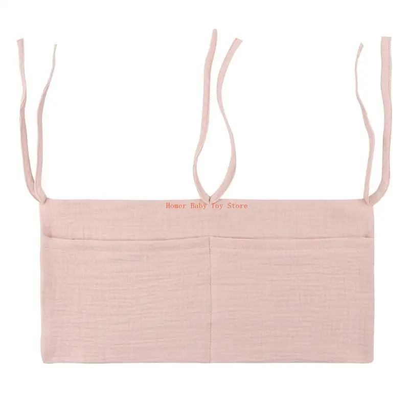 J0PF 1pc przenośna torba do przechowywania łóżeczka dziecięcego wielofunkcyjna noworodka zagłówek łóżka organizator dla dzieci
