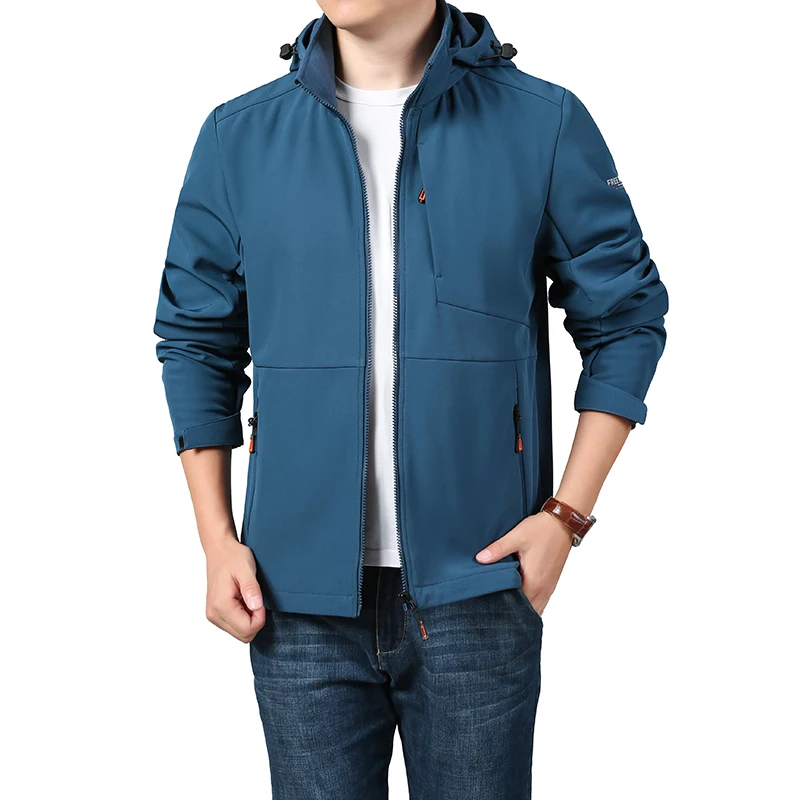 

Thin Windbreaker Sunscreen Casual Jacket Summer Waterproof Brand New Fishing Coat Jacket New Tactical Skin Men Hooded Raincoat