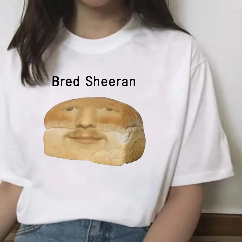 

Funny Ed Sheeran Meme Print T Shirts Women Humor Creativity Short Sleeve Oversized Casual Summer Spring T-shirt Streetwear Top