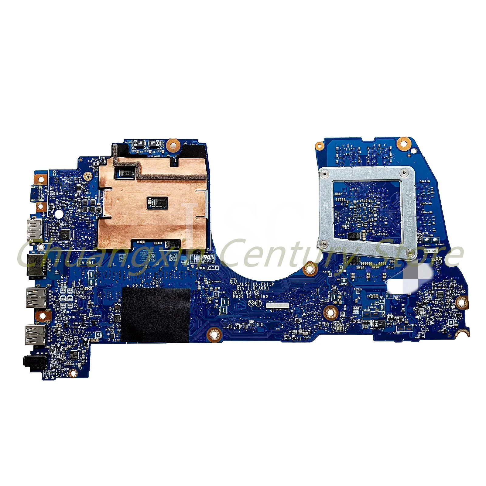 Imagem -02 - Placa-mãe Portátil Adequado para Dell Dell g3 3579 3779 Cal53 La-f611p I58300h I79750h Cpu Gtx1050 1050ti 4gb Gpu 100 Testado