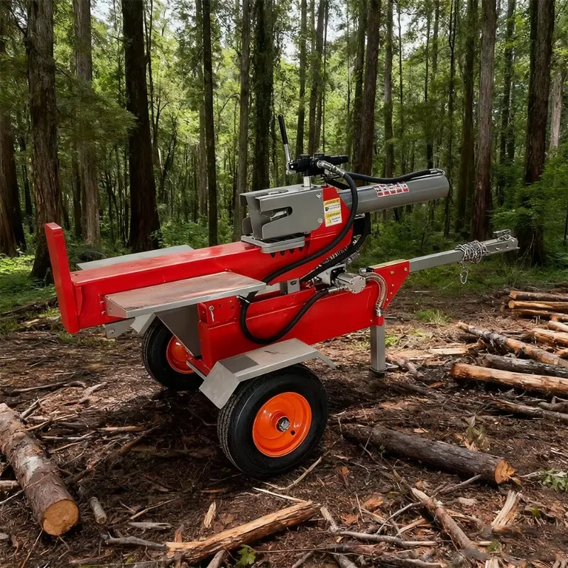 Hydraulic Mobile Log Splitter Small Wood Cutting Splitting Machine for Industrial Garden Wood Processing
