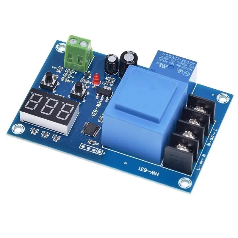ABGI XH-M602 Battery Charging Control Module Digital Display 3.7-120V Charging Switch Protection Board AC 220V