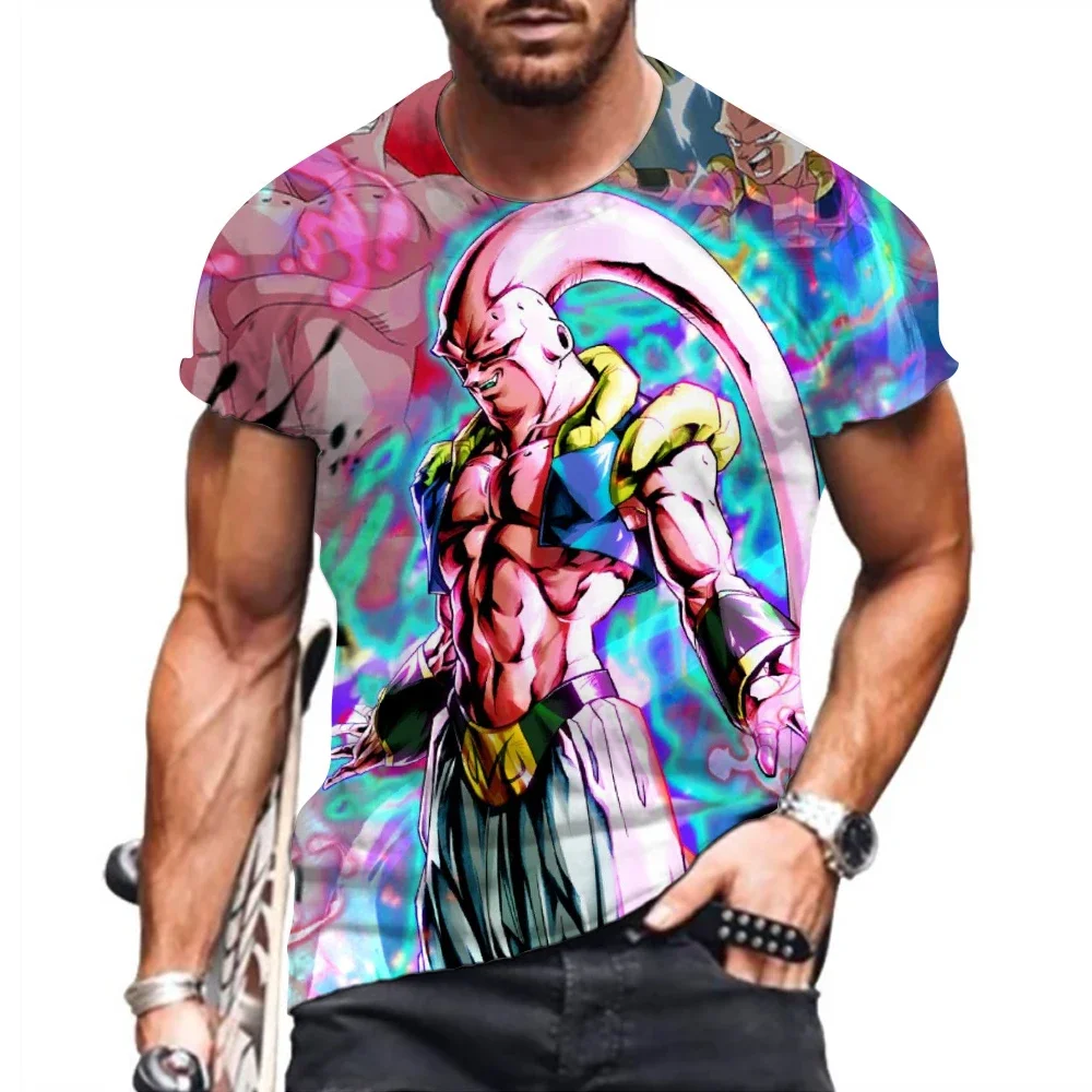 Men's  T-Shirt Vegeta Goku Dragon Ball Z Streetwear Trend Aesthetic Clothing Harajuku Saiyan 110-6XL New Oversized Y2K O-collar