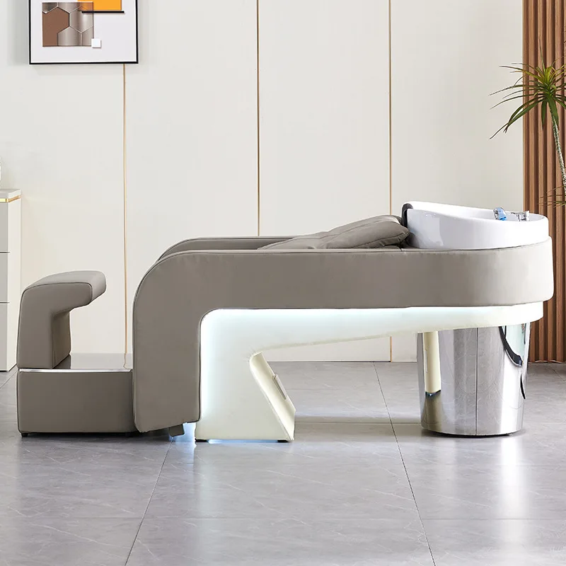 LH1 high-end barber shop fashionable and simple ceramic deep basin half lying flush bed
