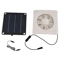 12V 30W Solar Panel Powered Solar Ventilation Fan Solar Energy Exhaust Fan for Dog Chicken Coop RV Photovoltaic Panel