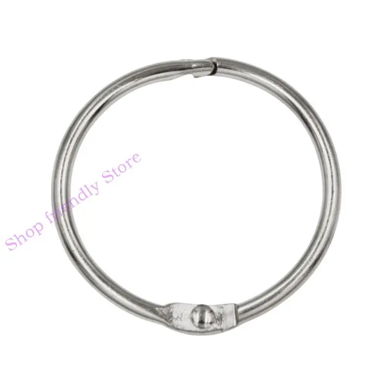 594A 10Pack Loose Leaf Book Binder Rings Key Rings O-Ring for School Office-Home