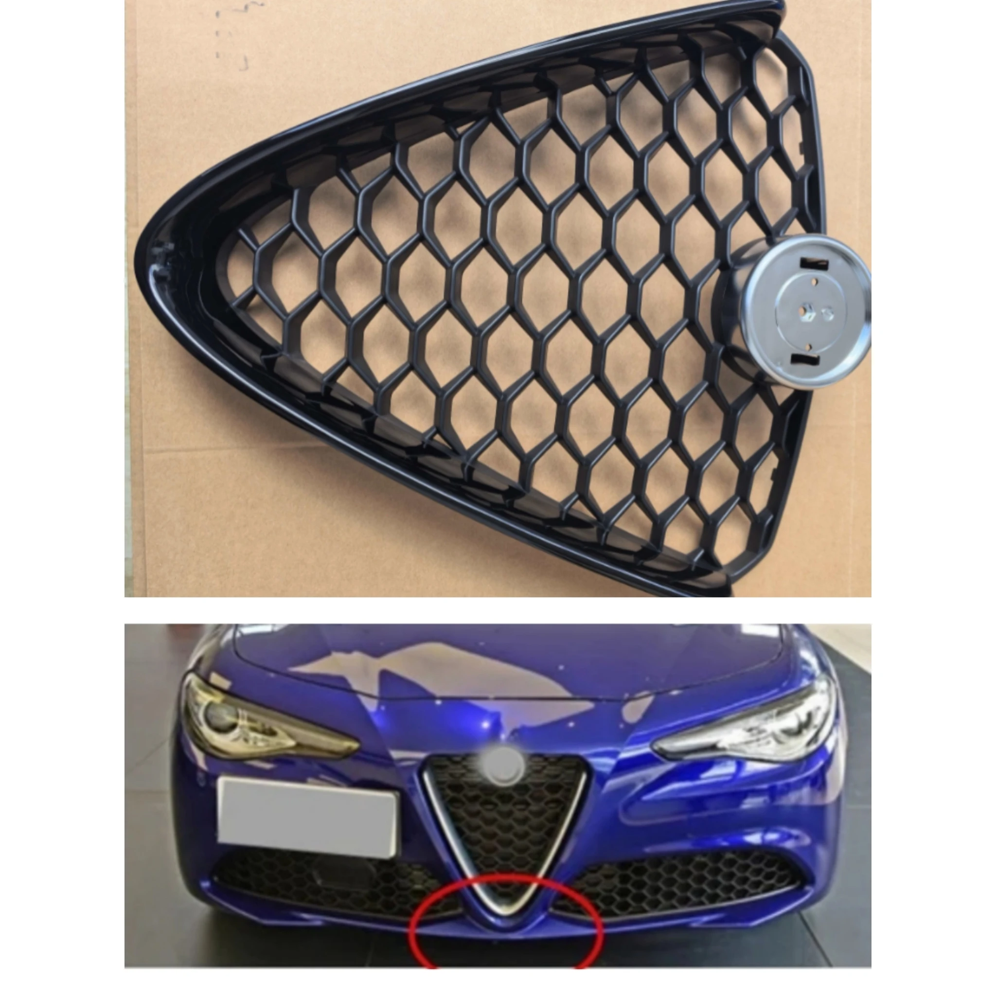 

Front Bumper Grille For Alfa Romeo Giulia 2015-2023 156157018 156157020 Front Radiator Guard Air-inlet Grille