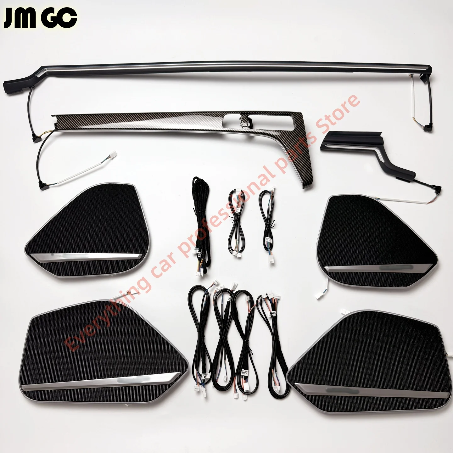 Car Ambient light for Audi A4 A5 B9 Instrument panel LED trim 30/64 color Speaker cover Center console light guide strip