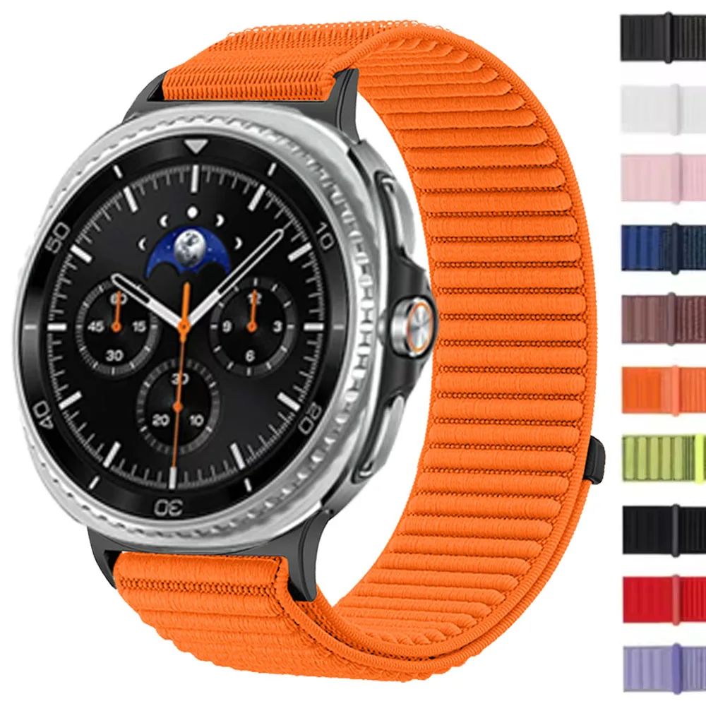 Sport-Nylonarmband für Samsung Galaxy Watch 8/8 Classic 46 mm 44 mm 40 mm Sport-Armband Gürtelarmband für Galaxy Watch 8 Band