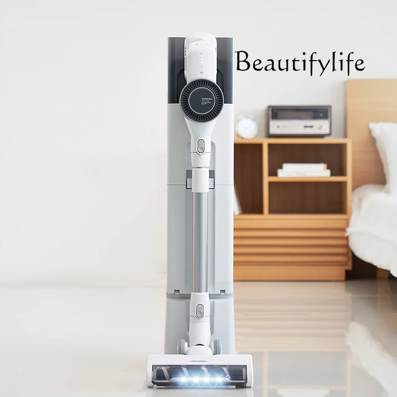 All-in-One Wireless a Suction Machine Large Suction Household Automatic Dust Collection Base Station Lazy Pet Hair Anti-Mite