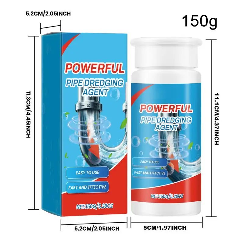 Agent dissolvant Everg pour évier, nettoyant liquide injuste, vidange et douche, efficace pour la cuisine et les toilettes, 150g