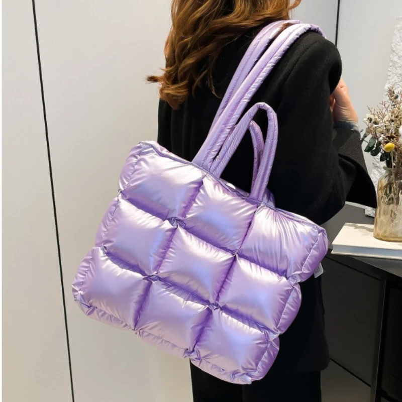 

Down Crossbody Bag for Women Shoulder Bags Large Capacity Nylon Tote Bag for Women Trend Shopping Bags Class Bags for Girl Сумка