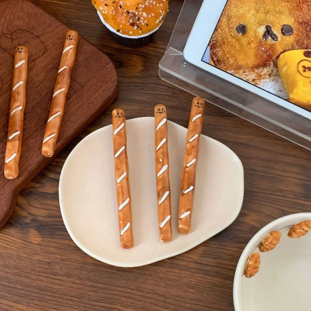 

Bread Shape Mixing Stick Long Handle Cartoon Ceramics Drink Stirring Reusable Decoration Bar Stir Sticks Party Wedding