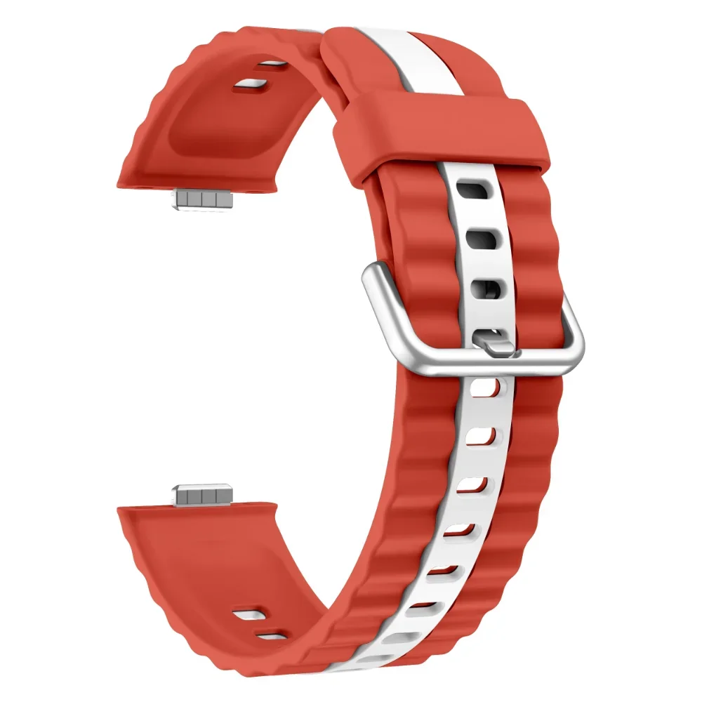 حزام سيليكون بلونين لساعة Huawei Watch Fit 4/4 Pro Sport سوار معصم مريح لساعة Huawei Watch Fit 4/3 استبدال الفرقة #5