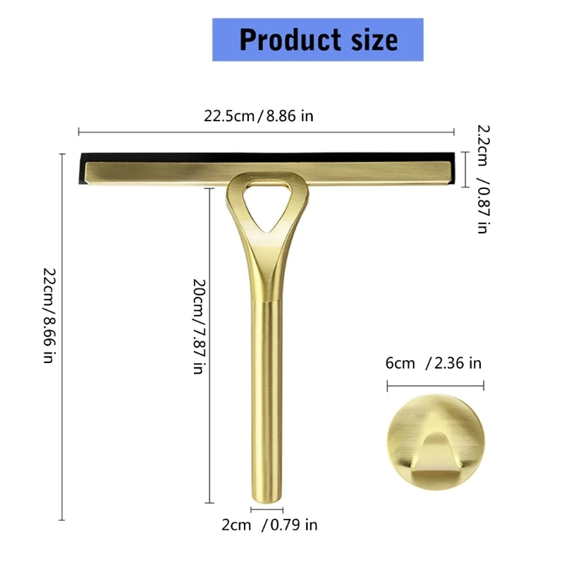 

Professional Squeegee Mirror Cleaner for Shower Glass Window Stainless Steels