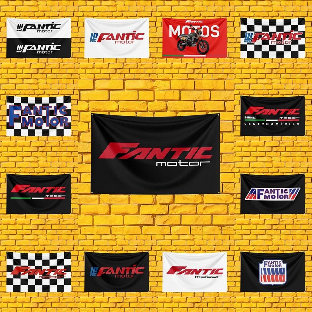 Italian Off-Road Motorcycle Bike Flag 3x5 FT 90x150cm Polyester Wall Hanging For Workshop Decor Motorcycle Lover