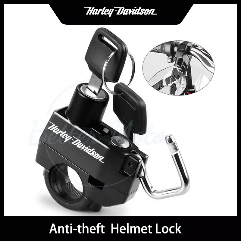 For Harley-Davidson Motorcycle Helmet Lock Anti-theft Security Safety For Handlebar Locking Cycling Equipment