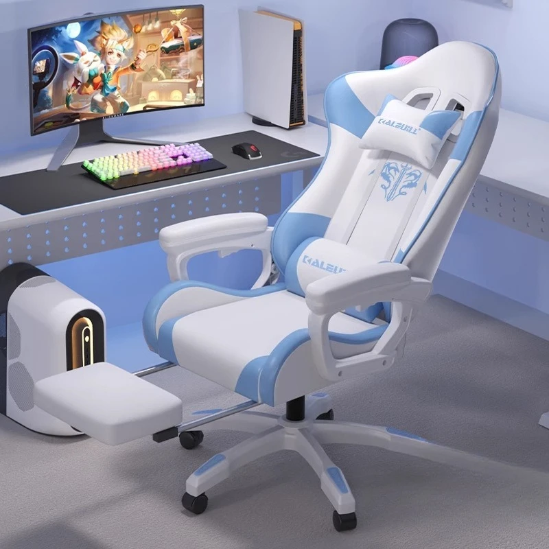 Cushions Adjustable Headrest Office Chair Upgrade Gamer Computer Office Chair Aesthetic Revolving Fotel Do Biurka Furniture