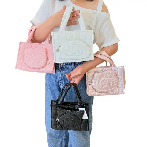 Sanrio Cinnamoroll Hello Kitty Kuromi My Melody PU Leather Backpack School Bag Wallet - Cute Pachacco Card Holder