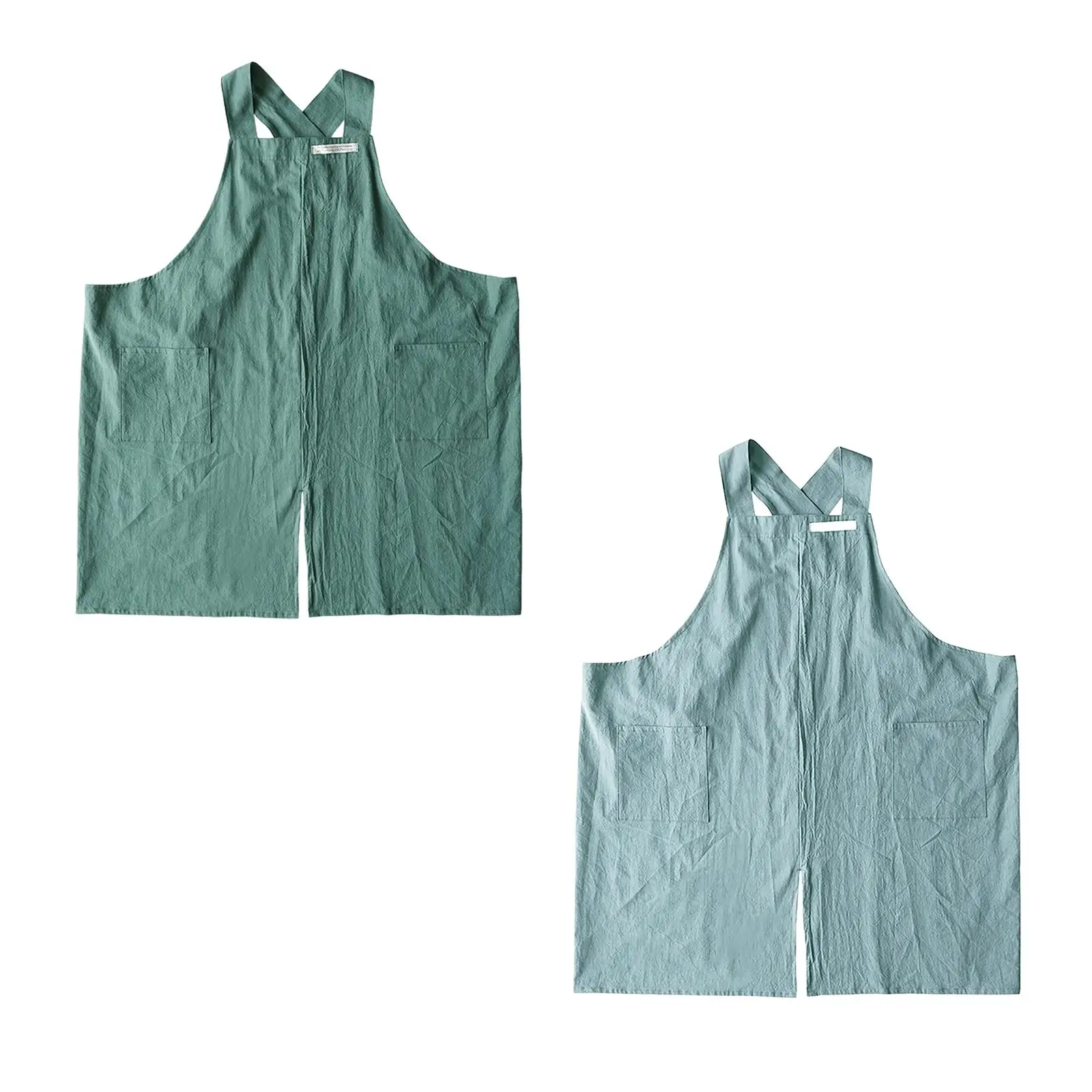 Painting Apron with Two Pockets Multiuse Workshop Apron for Restaurant