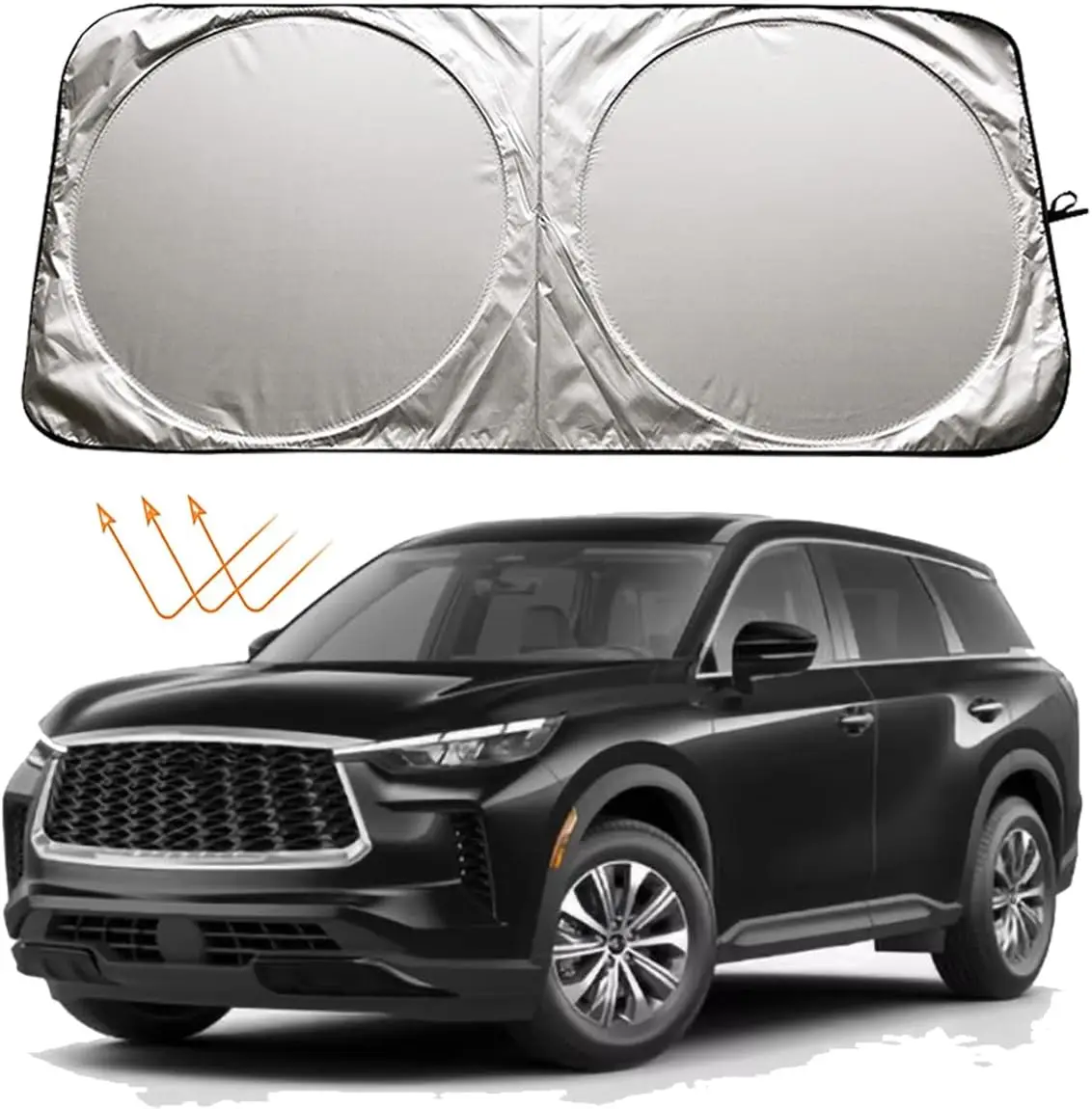 

Солнцезащитный козырек на лобовое стекло автомобиля для Infiniti QX60 2014-2025 2026 QX80 2014-2020 2021 2022 2023 2025 аксессуары, передняя часть автомобиля Win