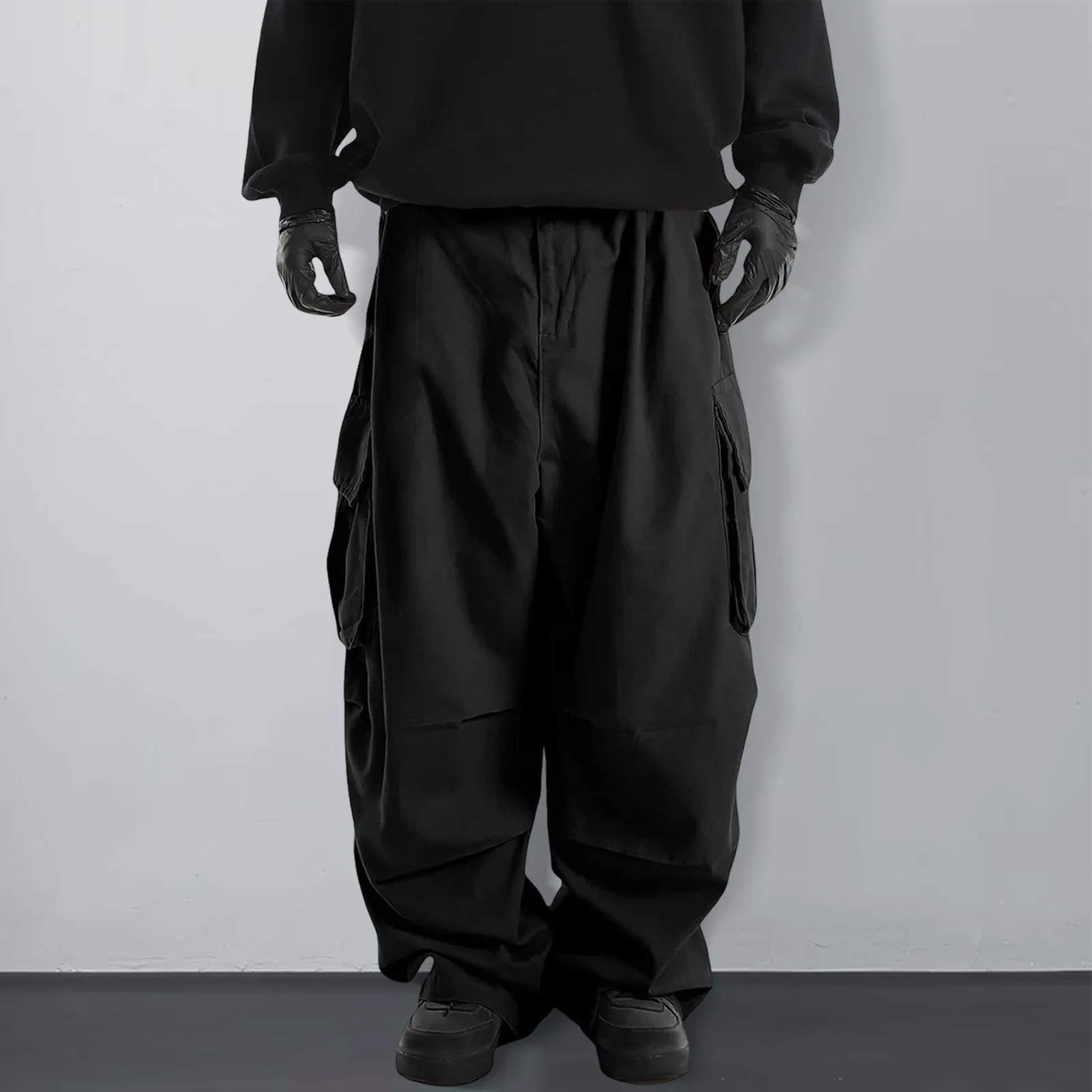 Plus Large Size Cargo Pants Men Cotton Straight Oversize Tracksuit Wide Leg Baggy Pants 2022 Spring Summer 5XL