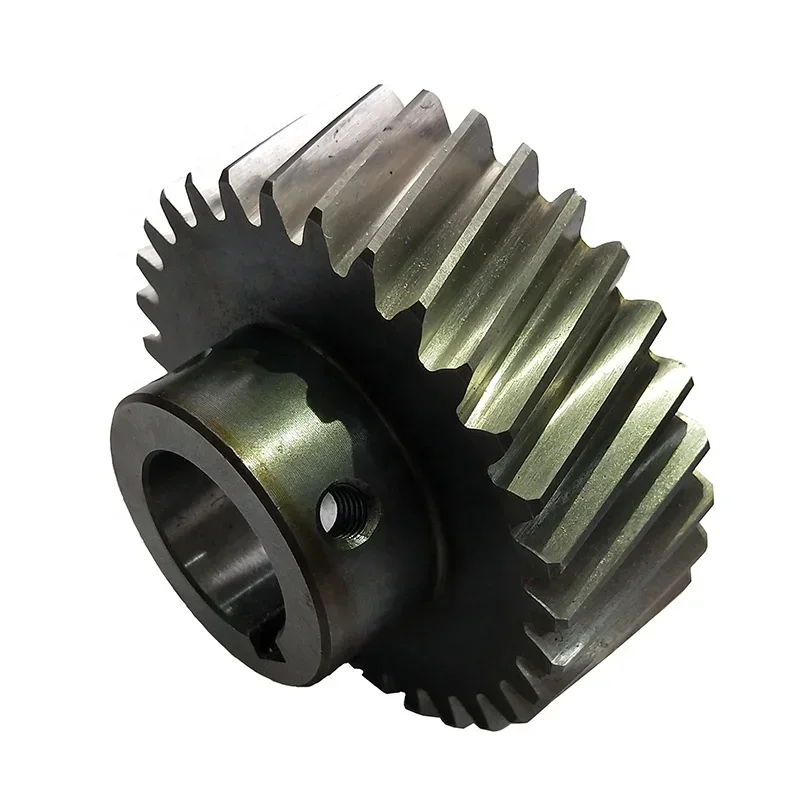 China precision metal steel drive gear and  spur helical pinion gears