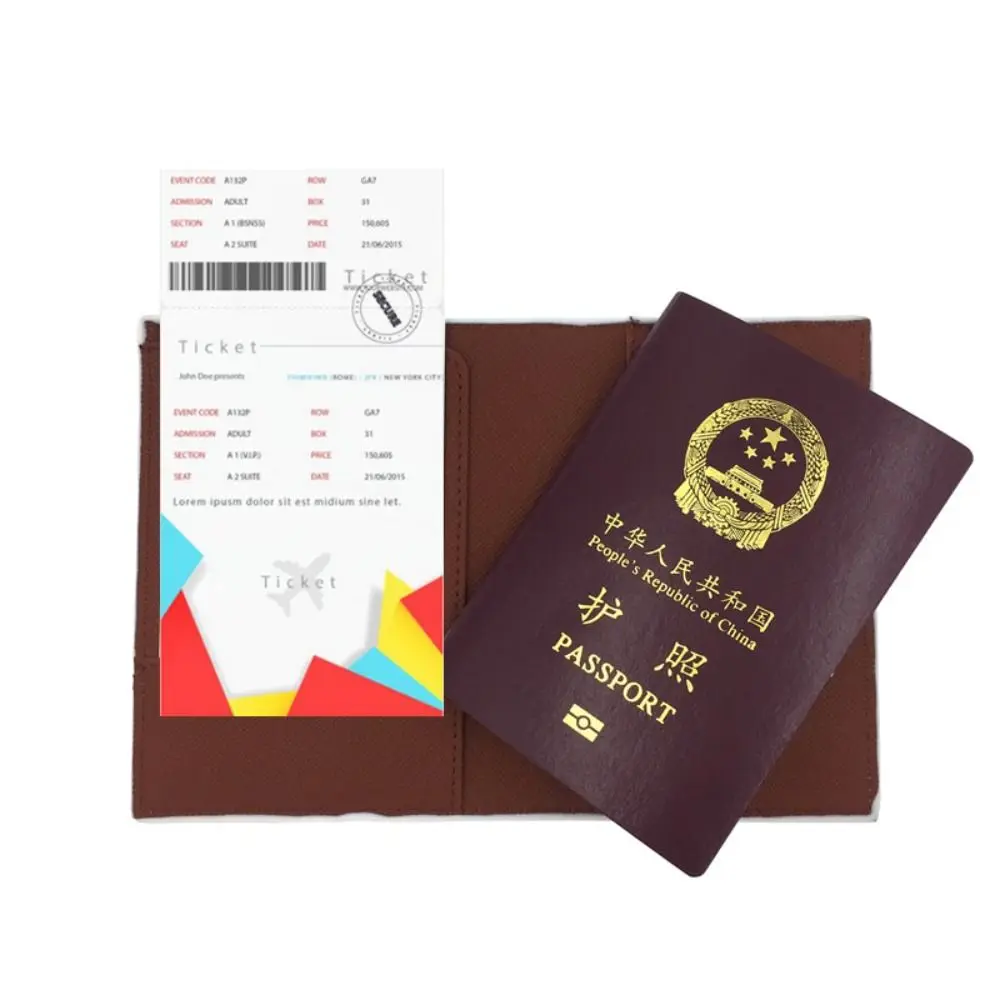 New PU Leather Anime Passport Bag Cute Cartoon Passport Cover Men Women Card ID Holders Travel Accessories