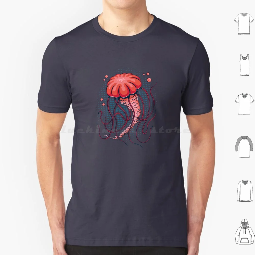 Medusa camiseta hombres mujeres niños 6xl Stephen Hartman ilustración Stephen Hartman medusas gelatina peces medusas