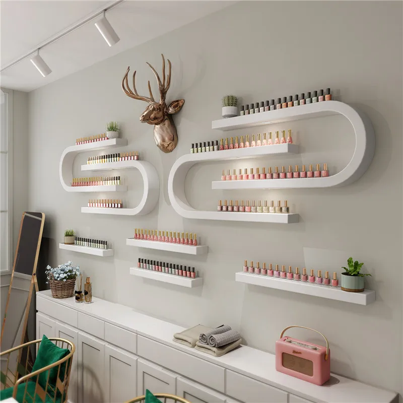 Wall Shelf Metal Organizers Decorative Shelves Hanging Simple Luxury U-shape Shelving Storage Display Stands Home Decor