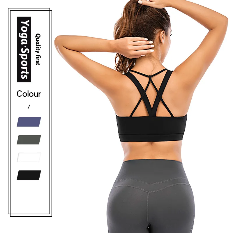 

Fitness sport Yoga Gym Backless Bra Crop Top Gym Top Outdoor Active Bras Quick Dry Workout Vest Training Woman Underwear Clothes