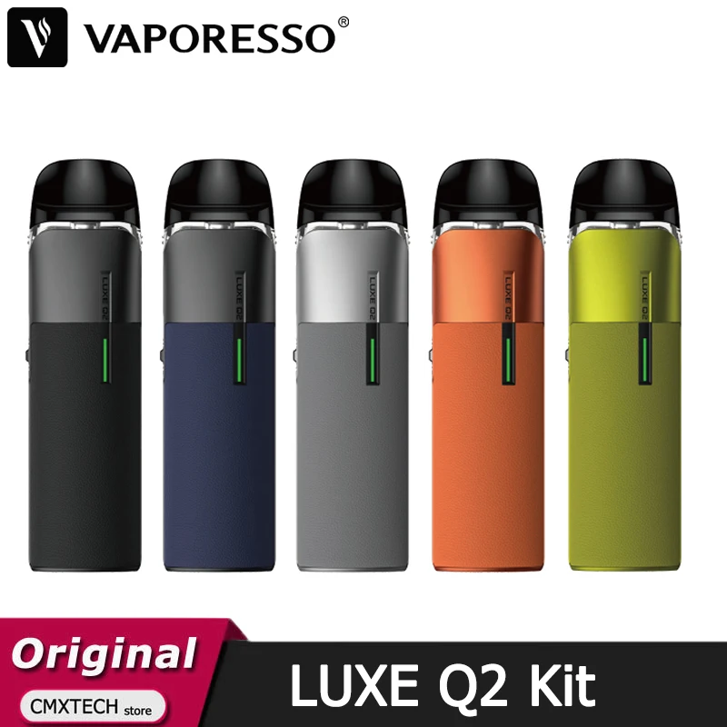 مجموعة السيجارة الإلكترونية الأصلية Vaporesso ، خرطوشة LUXE Q Pod ، مرذاذ MTL RDL ، بطارية 1000mAh ، خرطوشة 3 مللي ، 0.6 ohm ، 1.0ohm