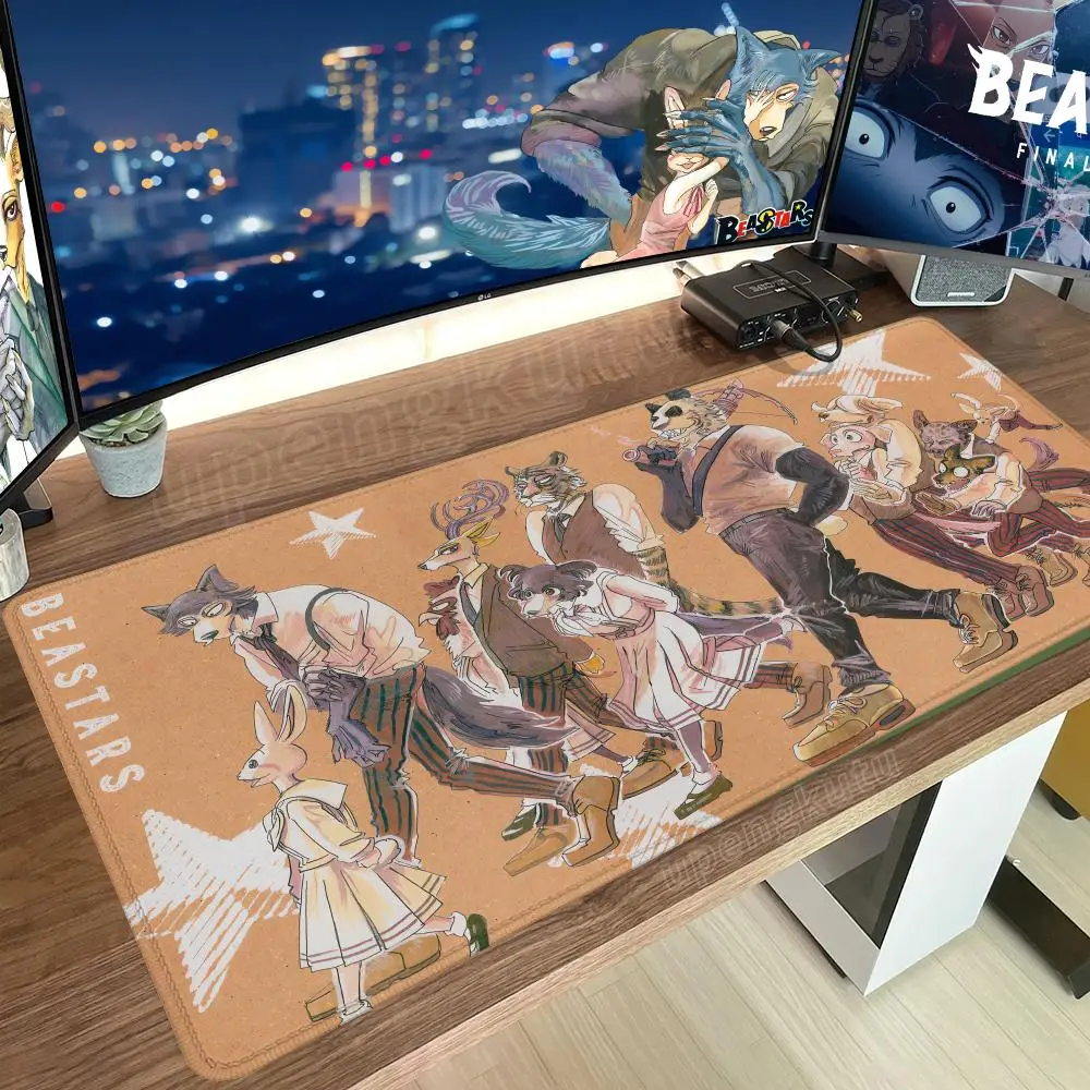 

BEASTARS XXL 900x400MM Rubber Anti-slip MousePad, Desktop Gaming Mouse Pad, Large Desk Mat, Gift for Boys, Computer Keyboard Pad