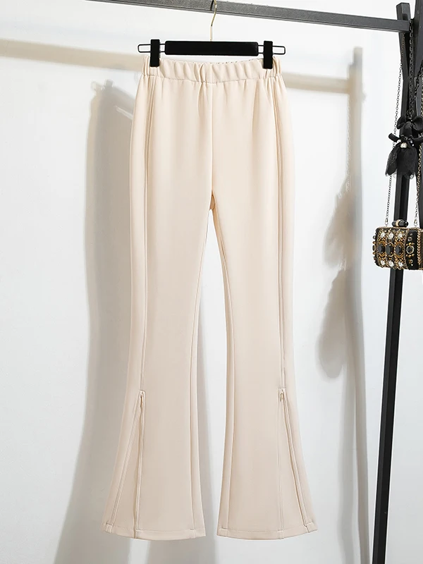 High Waist Micro Flare Suit Pants Women's Casual Trousers Autumn 2026 Slimming Drapey Loose Fit Ladies' Everyday Pants