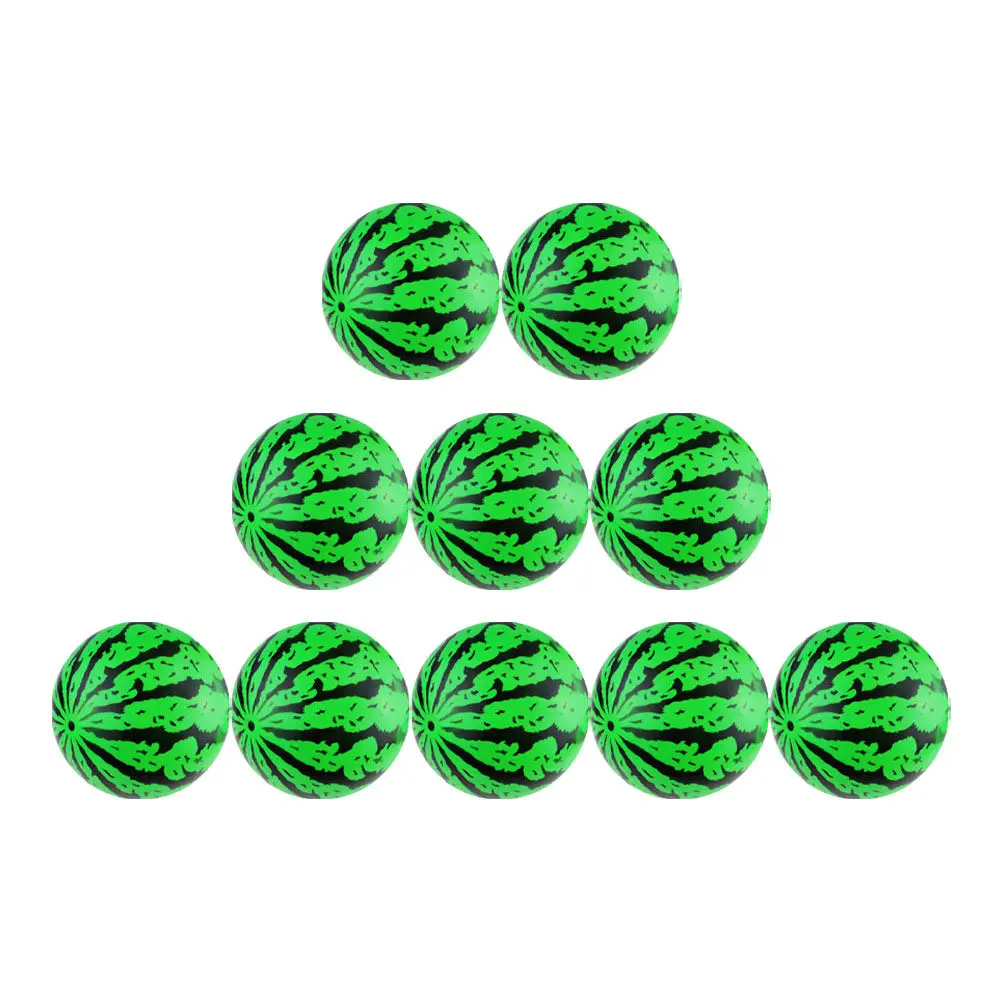 10Pcs Watermelon Beach Balls Bright Color Inflatable Pool Balls Summer Outdoor Party Pool Fun Games Watermelon Inflatable Ball