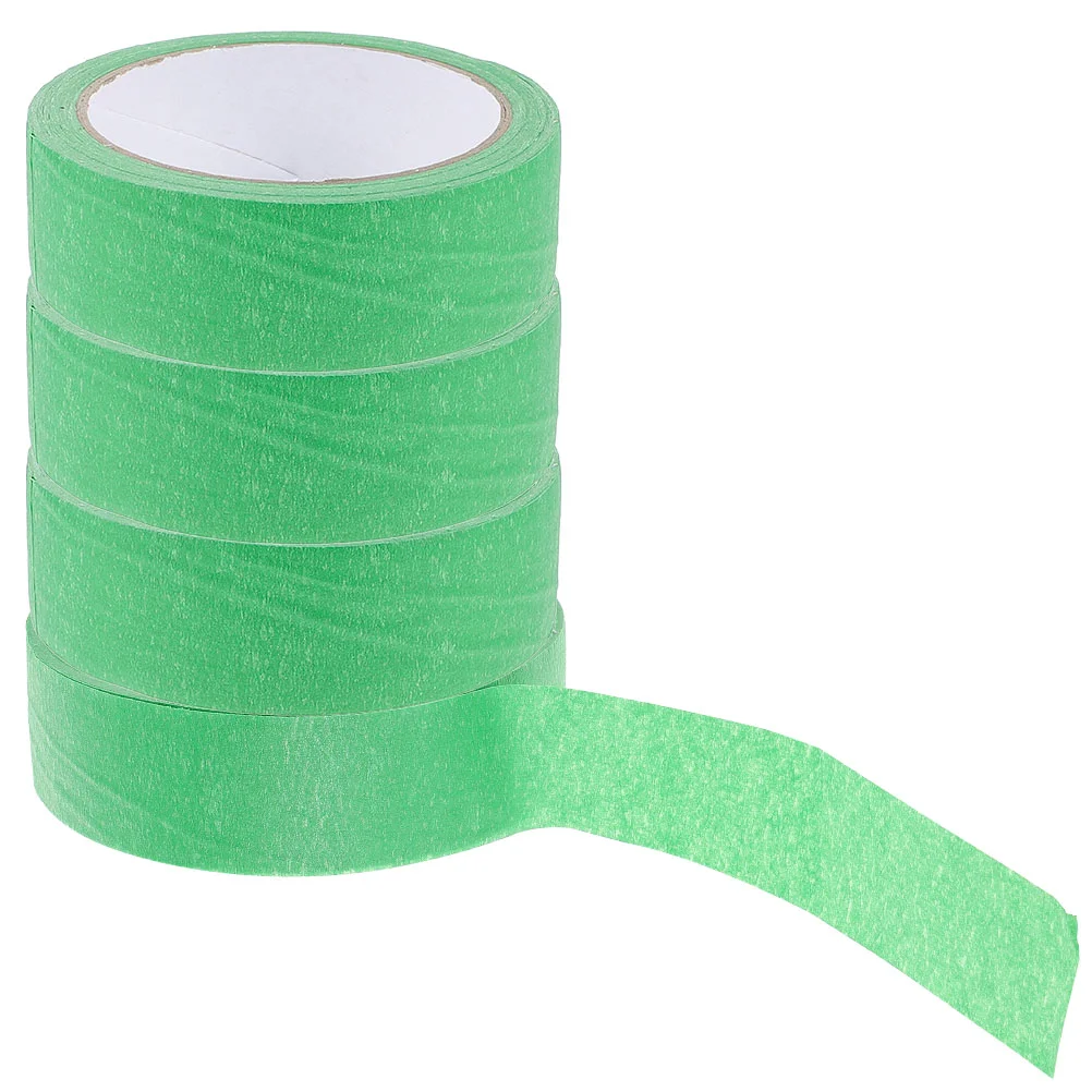 4 Rolls Masking Tape Glue DIY Labeling Tapes Paper for Painting Painters Crafts Low Tack