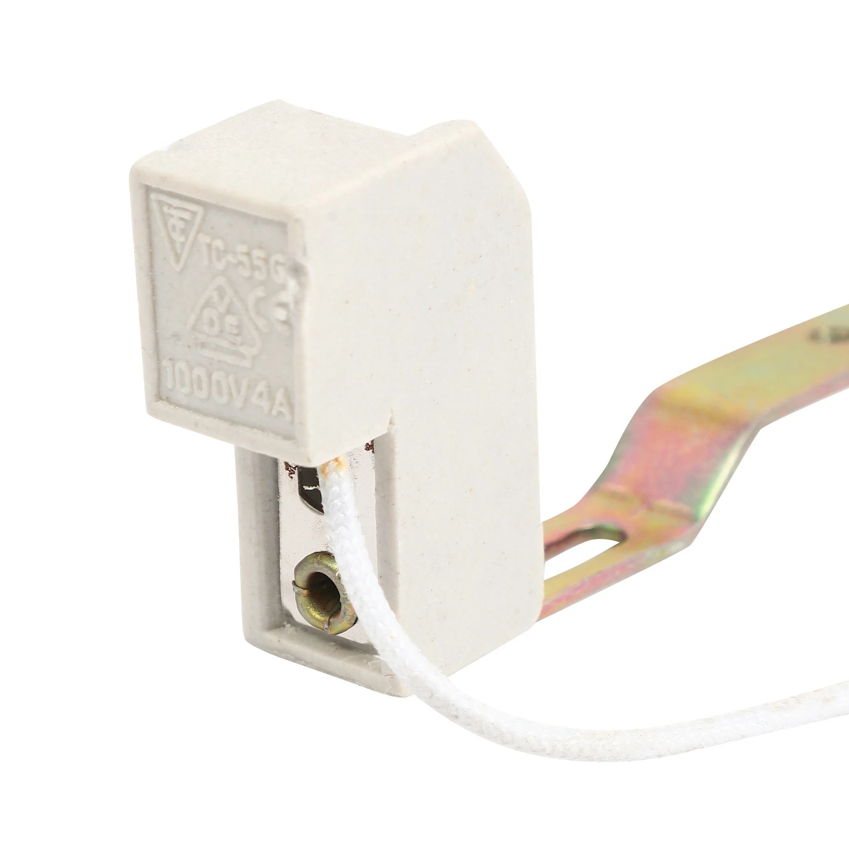 ABUP-2X R7S Bulb Socket Lamp Holder Connector Metal Ceramics Handle For Flood Light, 118Mm