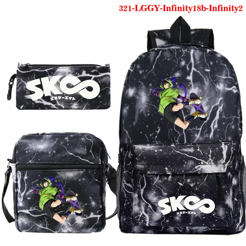 Mochila SK8 the Infinity Knapsack For Students Bookbags Canvas School Bags School Gifts SK8 Women's Backpack Men's Bag Knapsack