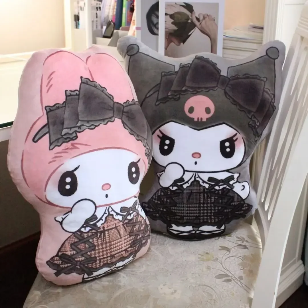 

Sanrios Kuromi My Melody мультфильм темная готическая игрушка аниме милая подушка кукла подушка спальня домашний деко подарок на день рождения и Рождество