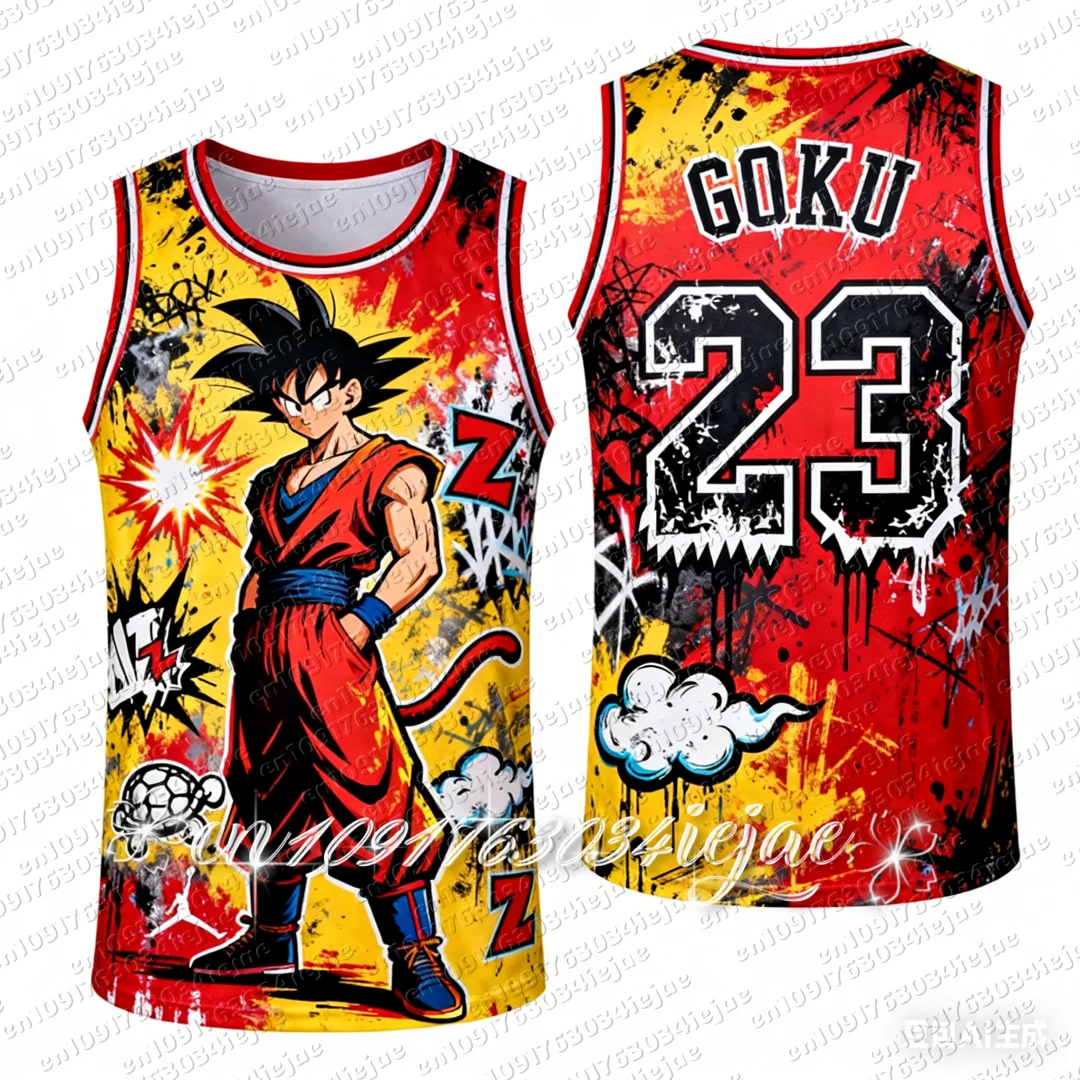 2026/27 New Dragon Ball Z Wukong Special Edition Basketball Suit Parent Child Basketball Sports Tank Top Breathable Quick Drying