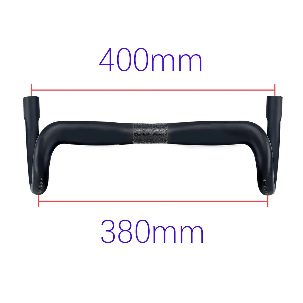 BUCKLOS Ultraleichter Fahrradlenker Vollcarbon Kompakter Dropbar, Interne Kabelführung UD Matt Fahrradlenker Fahrradzubehör – Detail 13