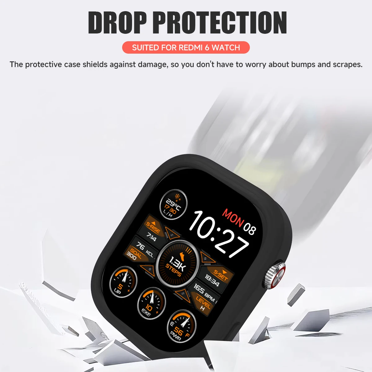 For Xiaomi Redmi Watch 6 Silicone Case Bumper Smart Watch Accessories Protective Cover for Xiaomi Redmi Watch 6 Protector Frame - view 4