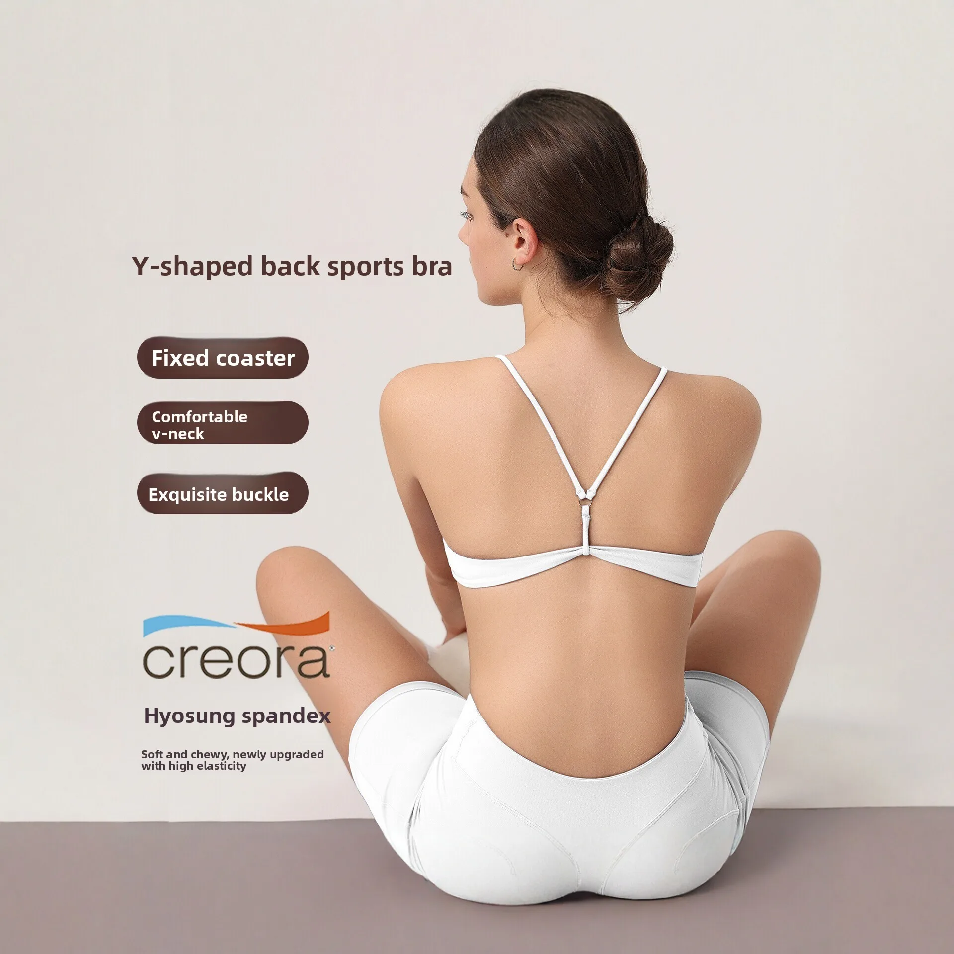 Women High Impact Sports Bra Shockproof Backless One Piece Cup Yoga Bra Running Pilates Fitness Tank Top