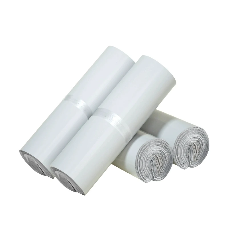 100Pcs New White Envelopes Postal Delivery Bag Self-Seal Clothing Transport Foldable Shopping Bag Waterproof Poly Courier Pouch