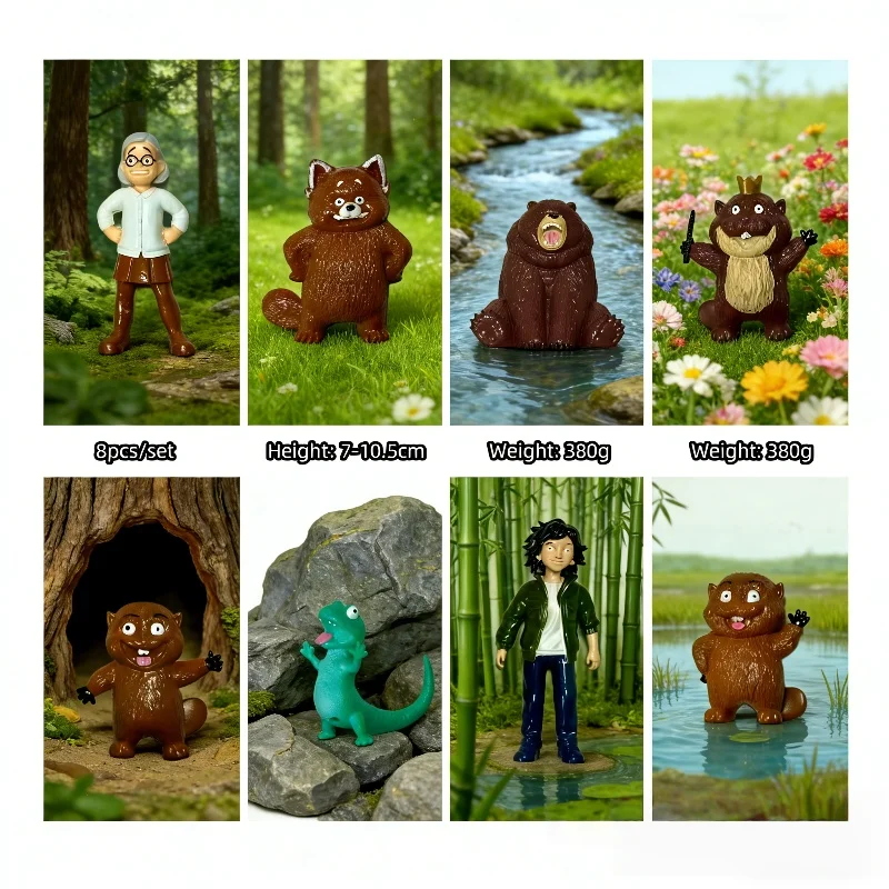 

2026 New Movie Hoppers Hopess Figure Dolls Beavers Transformation Plan Figurine PVC Anime Collection Ornaments Decor Toy Gift