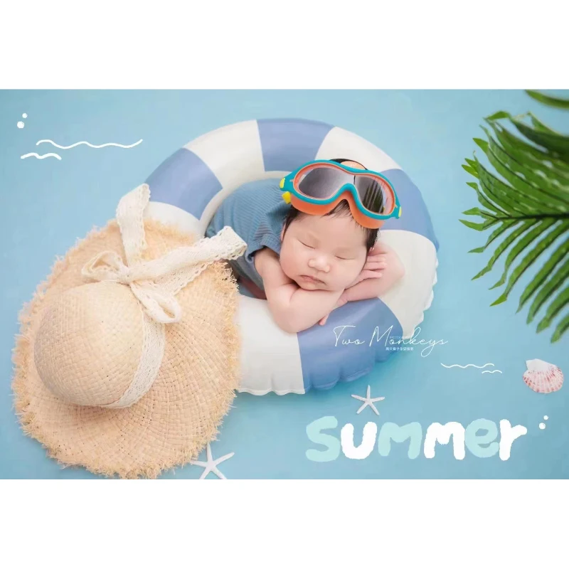 Newborn photography clothing swimsuit themed full moon photography props baby clothing baby photography clothing